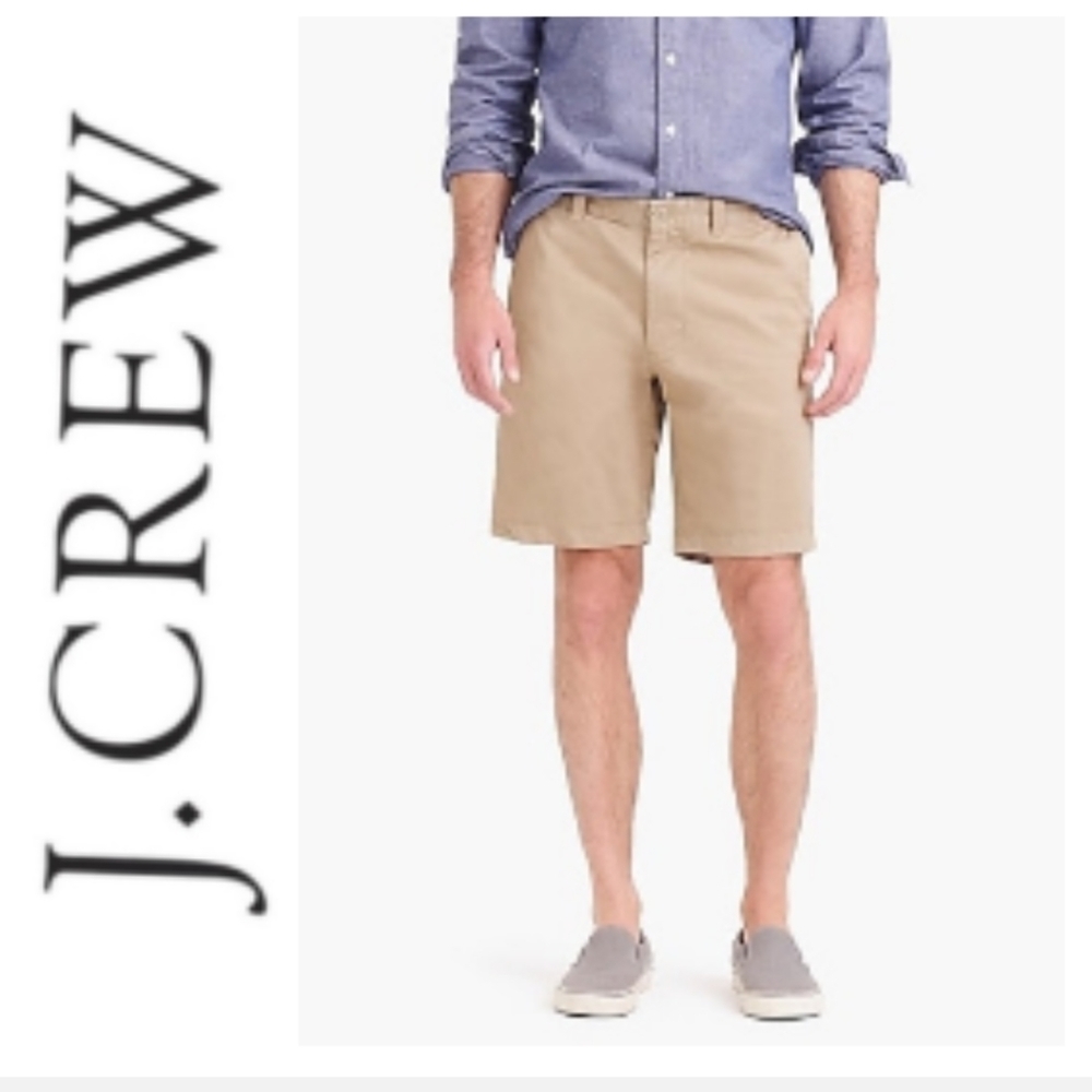 J. Crew Club 9" Light Khaki Shorts .